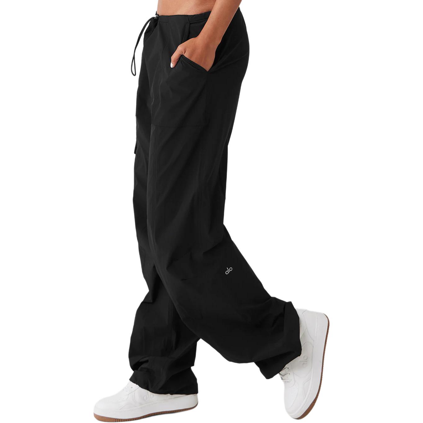 Shop (W) Alo Yoga 纯色低腰直筒伞兵风工装裤 W51315R