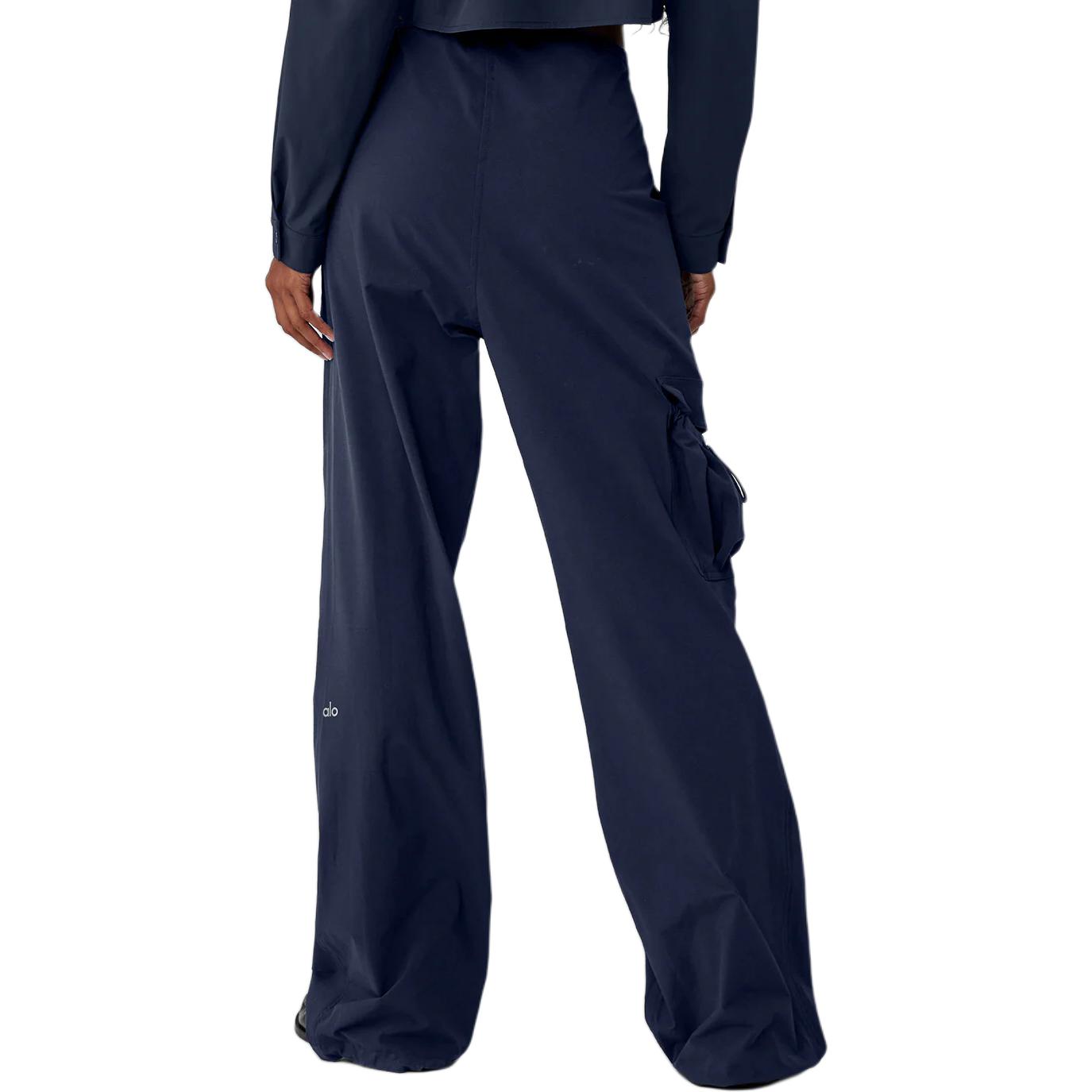 Sizing (W) Alo Yoga 纯色低腰直筒伞兵风工装裤 W51315R