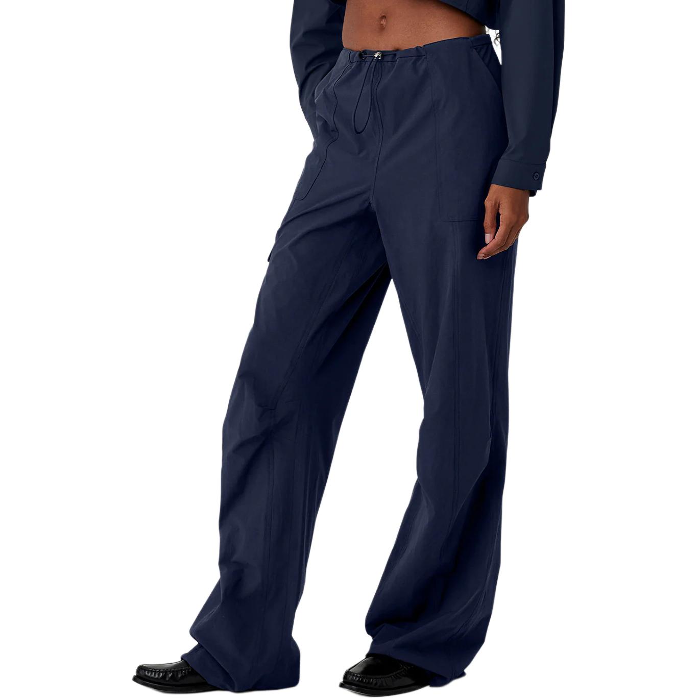 Cheap (W) Alo Yoga 纯色低腰直筒伞兵风工装裤 W51315R