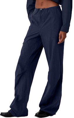 (W) Alo Yoga 纯色低腰直筒伞兵风工装裤 W51315R Cheap (W) Alo Yoga 纯色低腰直筒伞兵风工装裤 W51315R