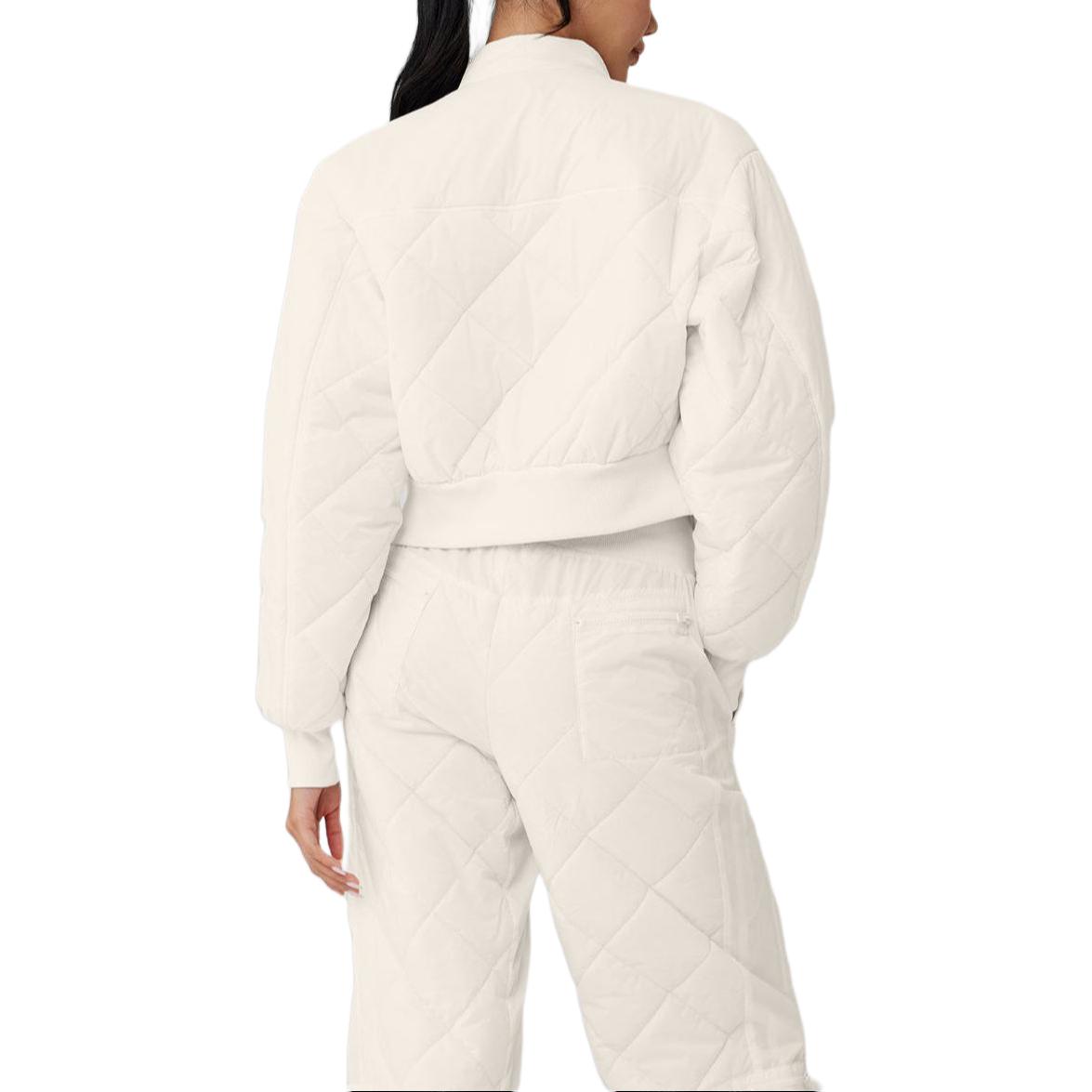 Lookbook (W) Alo Yoga 紧身罗纹袖口短款夹克. w4535r