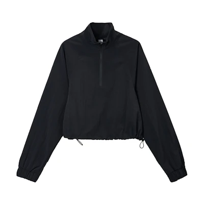 (Women) Alo Yoga Solid Short Pullover Half-Zip Long Sleeve Jacket. W3660R
