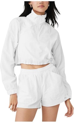 (W) Alo Yoga纯色短款半拉链长袖夹克外套。 W3660R Order (W) Alo Yoga纯色短款半拉链长袖夹克外套。 W3660R