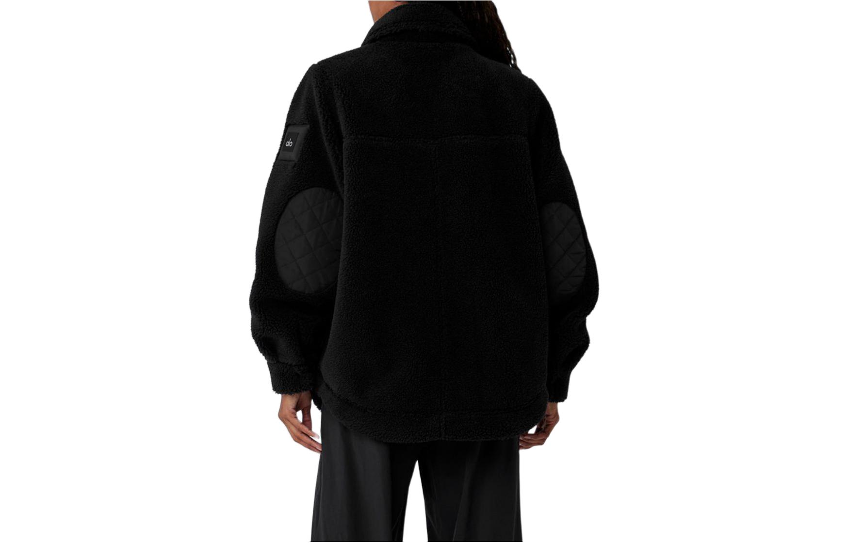 Details for (W) Alo Yoga 纯色复古风按扣宽松羊绒夹克 u4029r