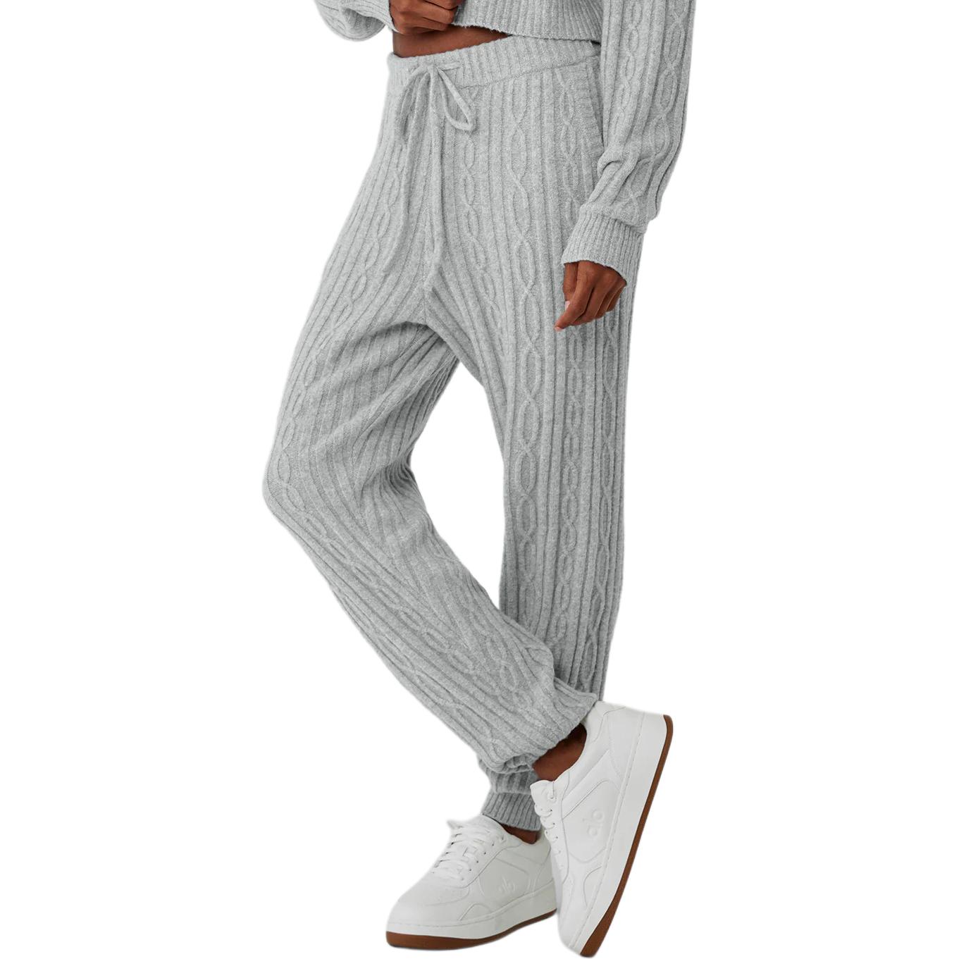 Sizing (W) Alo Yoga 纯色条纹运动休闲裤 W51353R