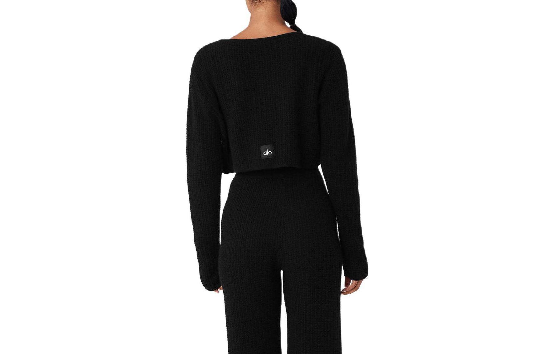 Lookbook (W) Alo Yoga 实心针织羊绒短款毛衣 W3742R