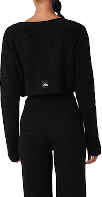 (W) Alo Yoga 实心针织羊绒短款毛衣 W3742R Lookbook (W) Alo Yoga 实心针织羊绒短款毛衣 W3742R