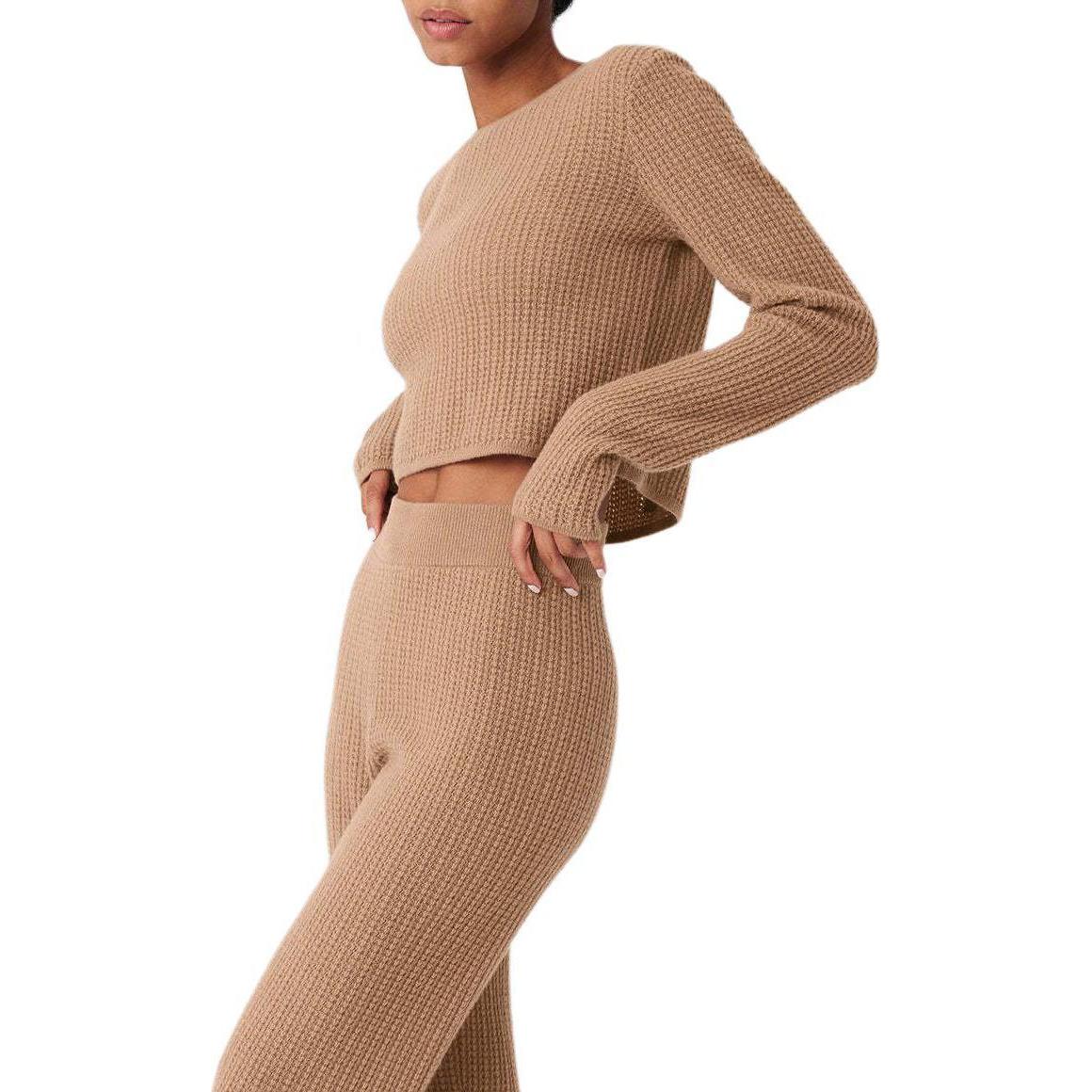 Details for (W) Alo Yoga 实心针织羊绒短款毛衣 W3742R