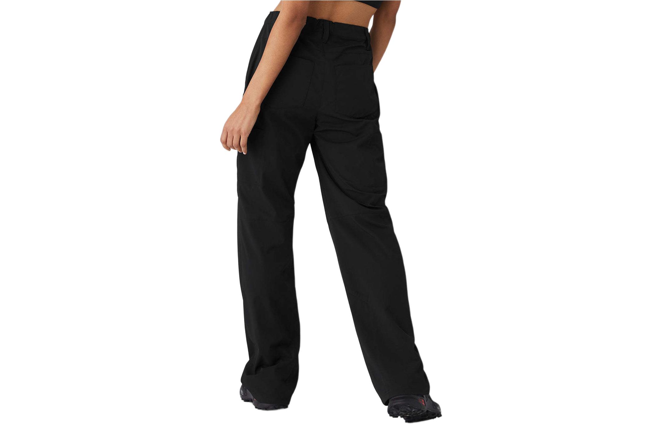 Lookbook (W) Alo Yoga 宽松版型纯色阔腿休闲裤 黑色 W51301R