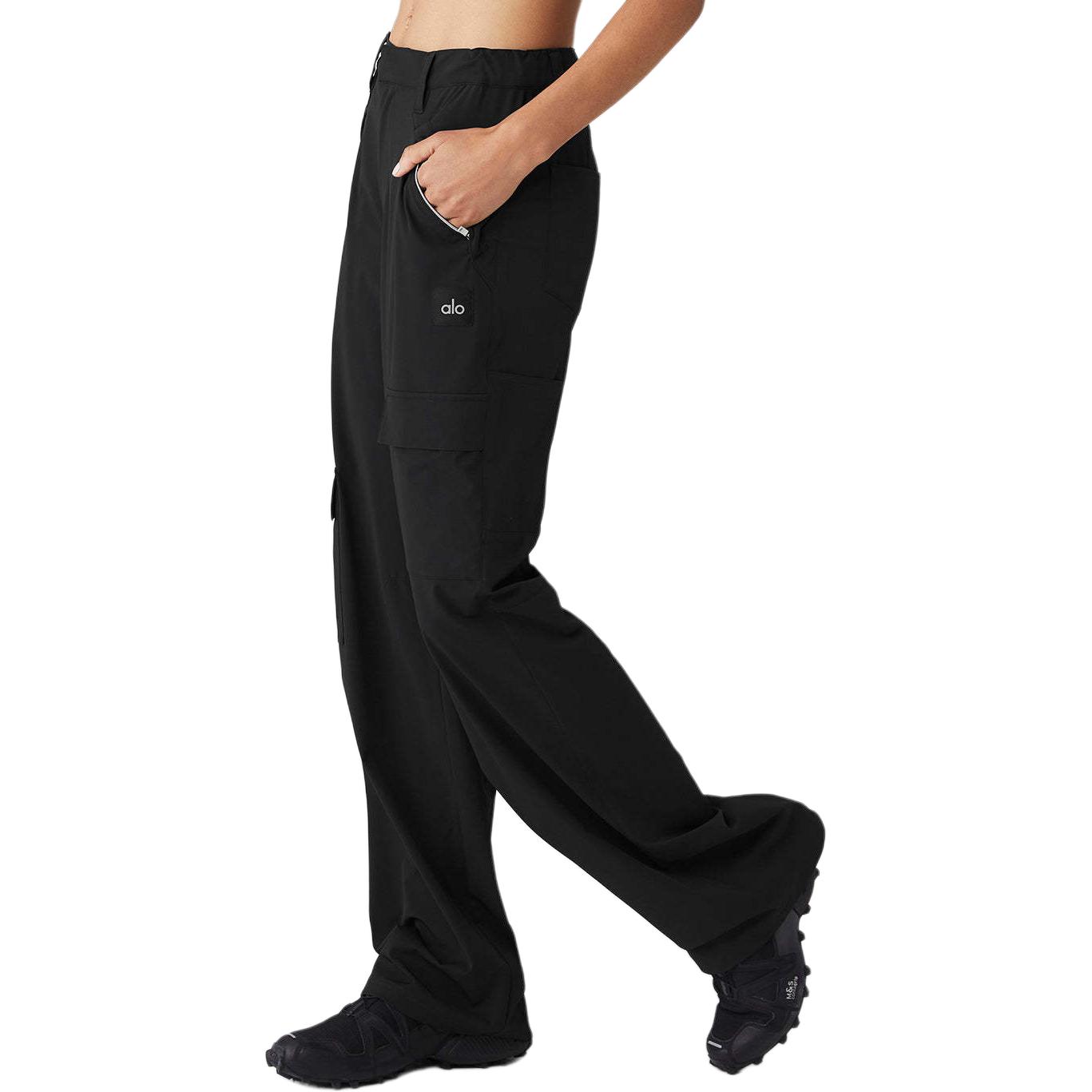 Shop (W) Alo Yoga 宽松版型纯色阔腿休闲裤 黑色 W51301R