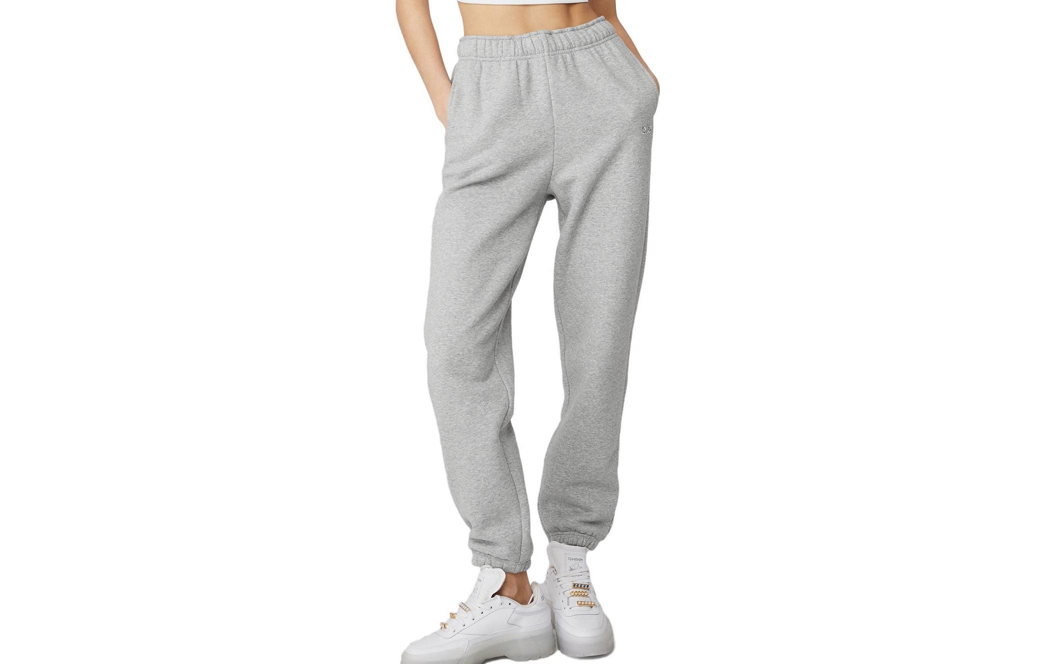 (Women) Alo Yoga Accolade Sweatpant Jisoo Series  Solid Drawstring Joggers. W5942RG