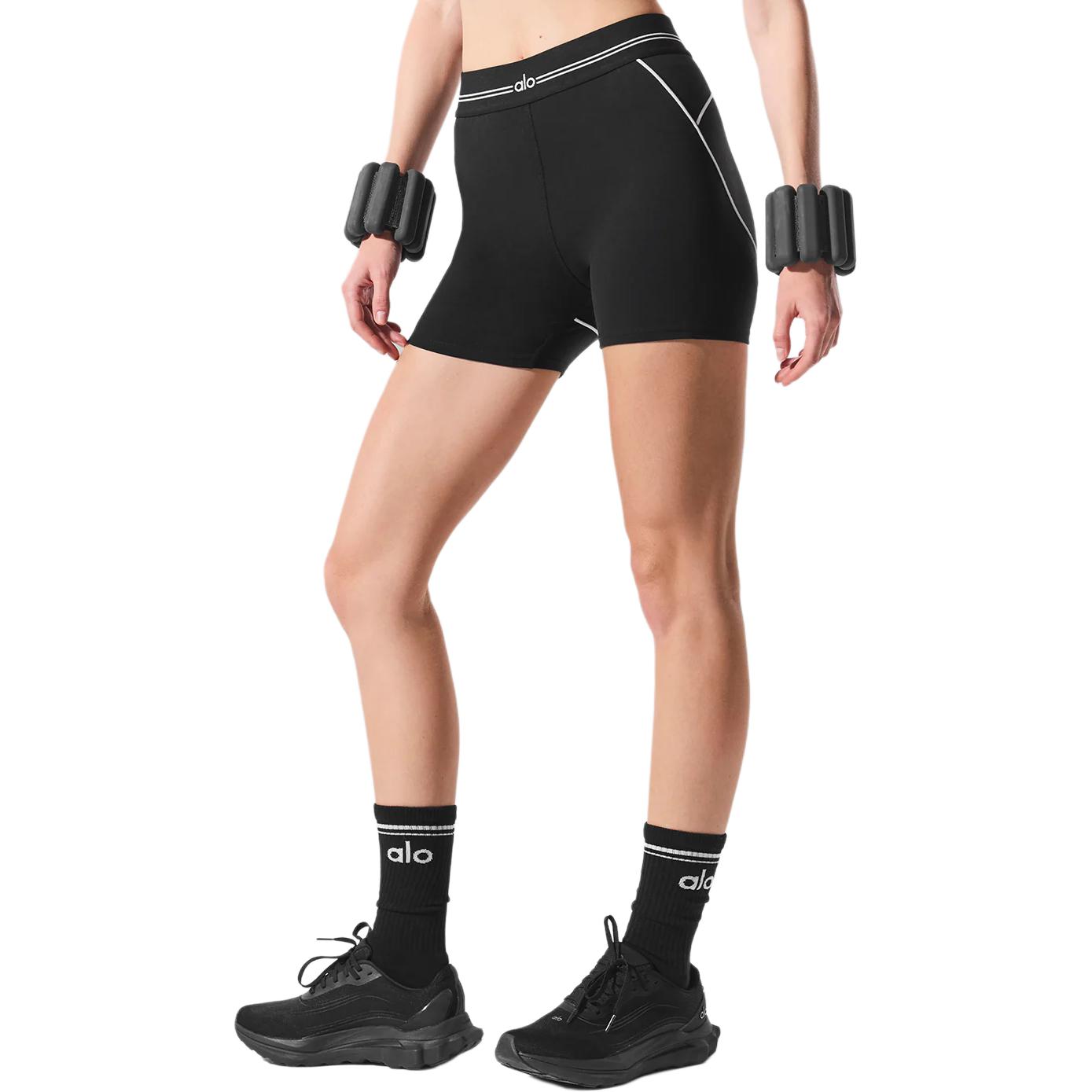 (Women) Alo Yoga Airbrush Heart Throb Stylish & Comfy Yoga Shorts. W6519R