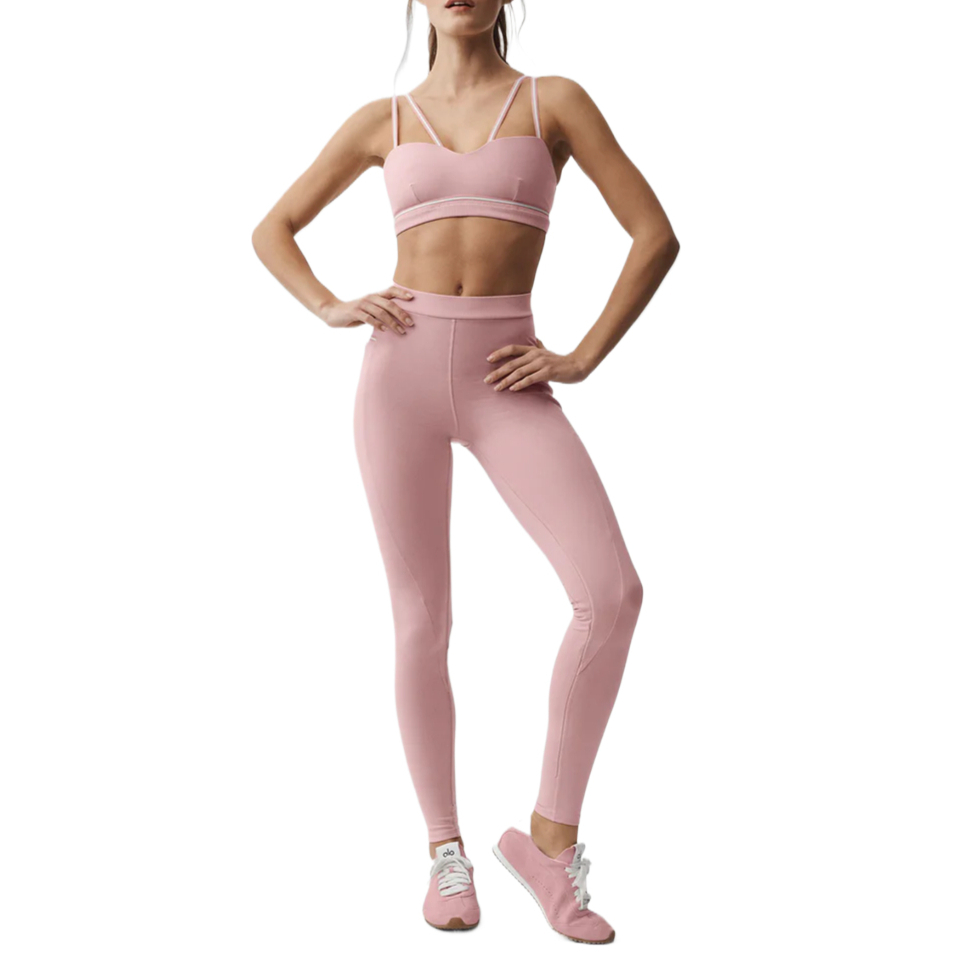 (Women) Alo Yoga Airbrush High-Waist Performance Leggings Women - Solid Quick-Dry Yoga Pants W54315R