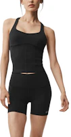 (Women) Alo Yoga Airbrush Logo Print Slim Fit Crop Sports Tank Top W9943R (Women) Alo Yoga Airbrush Logo Print Slim Fit Crop Sports Tank Top W9943R