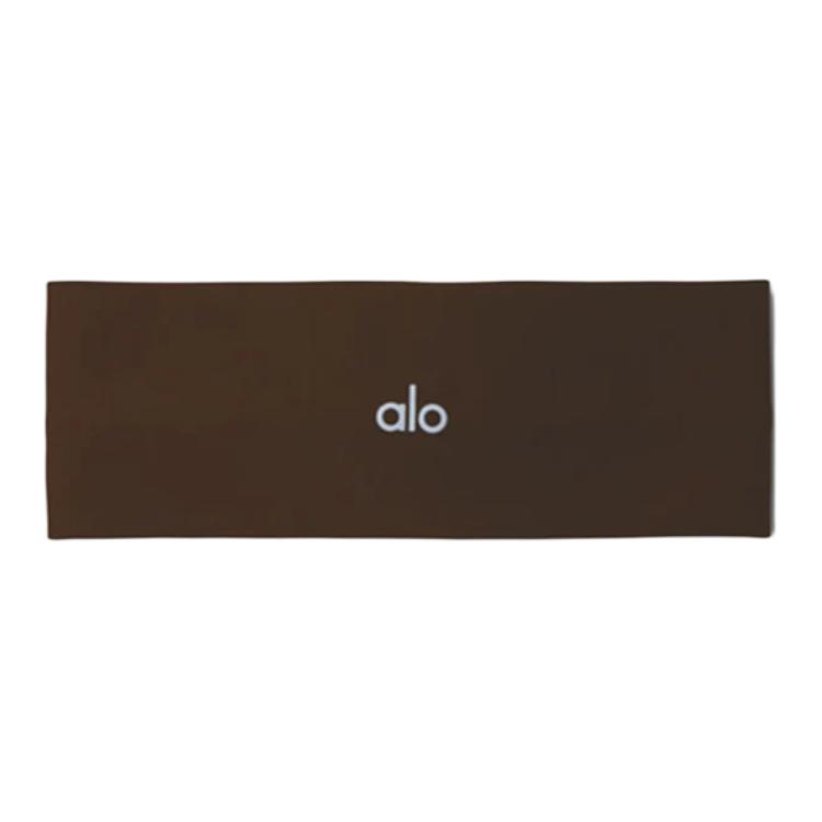 (Women) Alo Yoga Airlift Fabric Headband Coffee Brown A0054U-COFFEE