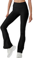 (Women) Alo Yoga Airlift High-Waist Glitter Button Flared Pants Women’s Black W51248R (Women) Alo Yoga Airlift High-Waist Glitter Button Flared Pants Women’s Black W51248R