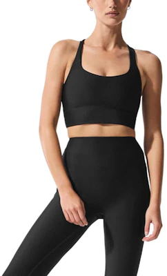 (Women) Alo Yoga Airlift Pearl Shine Sports Bra Casual Solid Color W9829R Buy (Women) Alo Yoga Airlift Pearl Shine Sports Bra Casual Solid Color W9829R