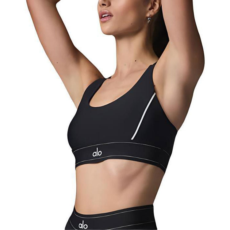 (Women) Alo Yoga Airlift Shimmer Adjustable Strap Sports Bra - Women. W9780R
