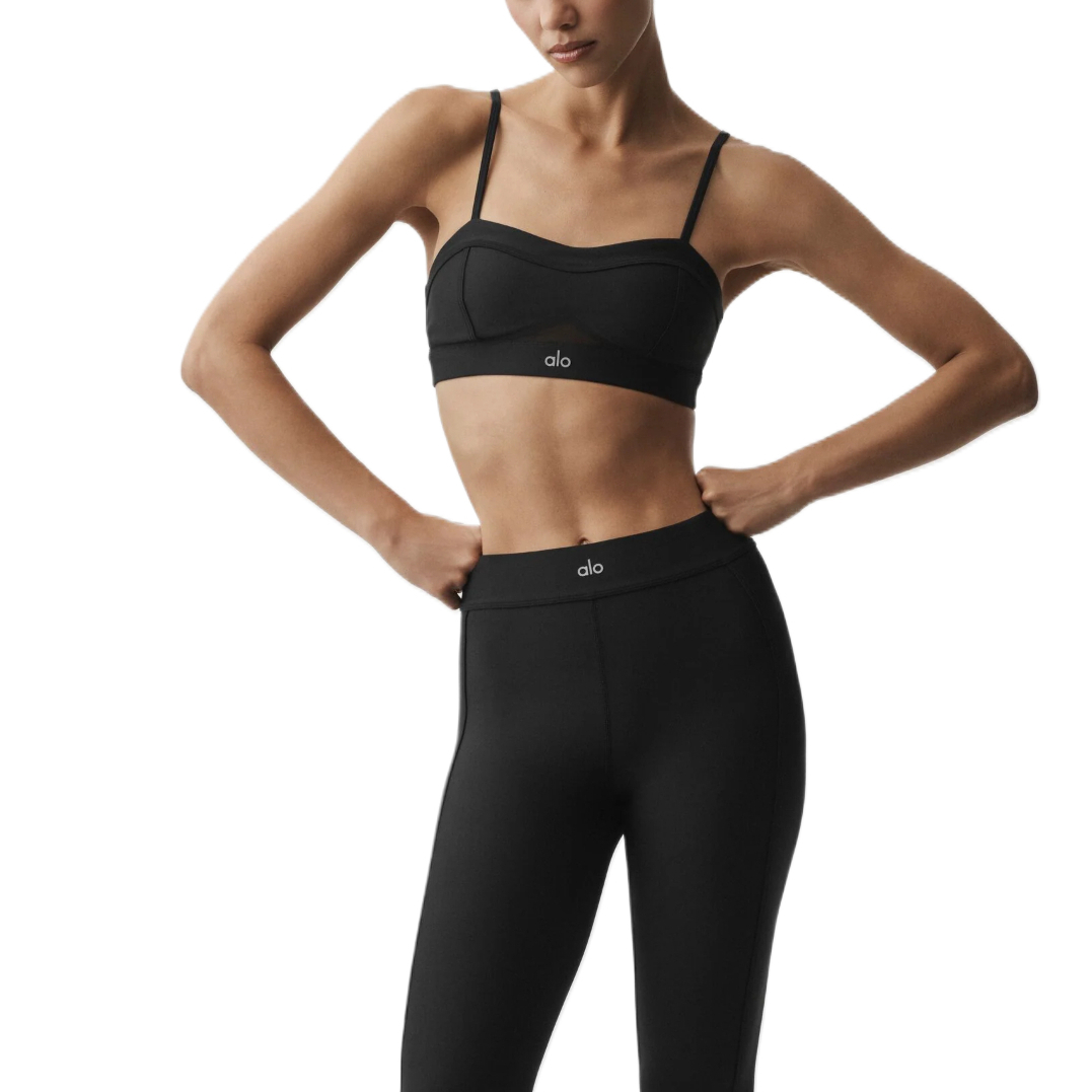 (Women) Alo Yoga Airlift Solid Sleeveless Pullover Sports Bra - Activewear W9951R