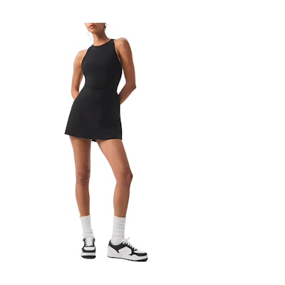 (Women) Alo Yoga Alosoft Backspin Sleeveless Tennis Dress with Inner Shorts for Women. w8276r