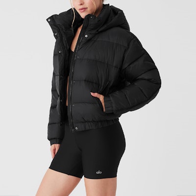 (W) Alo Yoga Aspen Love防水条纹羽绒夹克可拆卸帽 W4433R Sizing (W) Alo Yoga Aspen Love防水条纹羽绒夹克可拆卸帽 W4433R