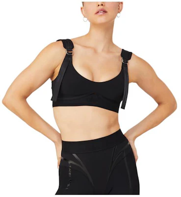 (Women) Alo Yoga Black Solid Lightweight Cutout Sports Bra W9638R Buy (Women) Alo Yoga Black Solid Lightweight Cutout Sports Bra W9638R