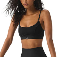 (Women) Alo Yoga Black Sports Bra - Soft, Comfortable, Durable & Slim Fit. W9791R (Women) Alo Yoga Black Sports Bra - Soft, Comfortable, Durable & Slim Fit. W9791R