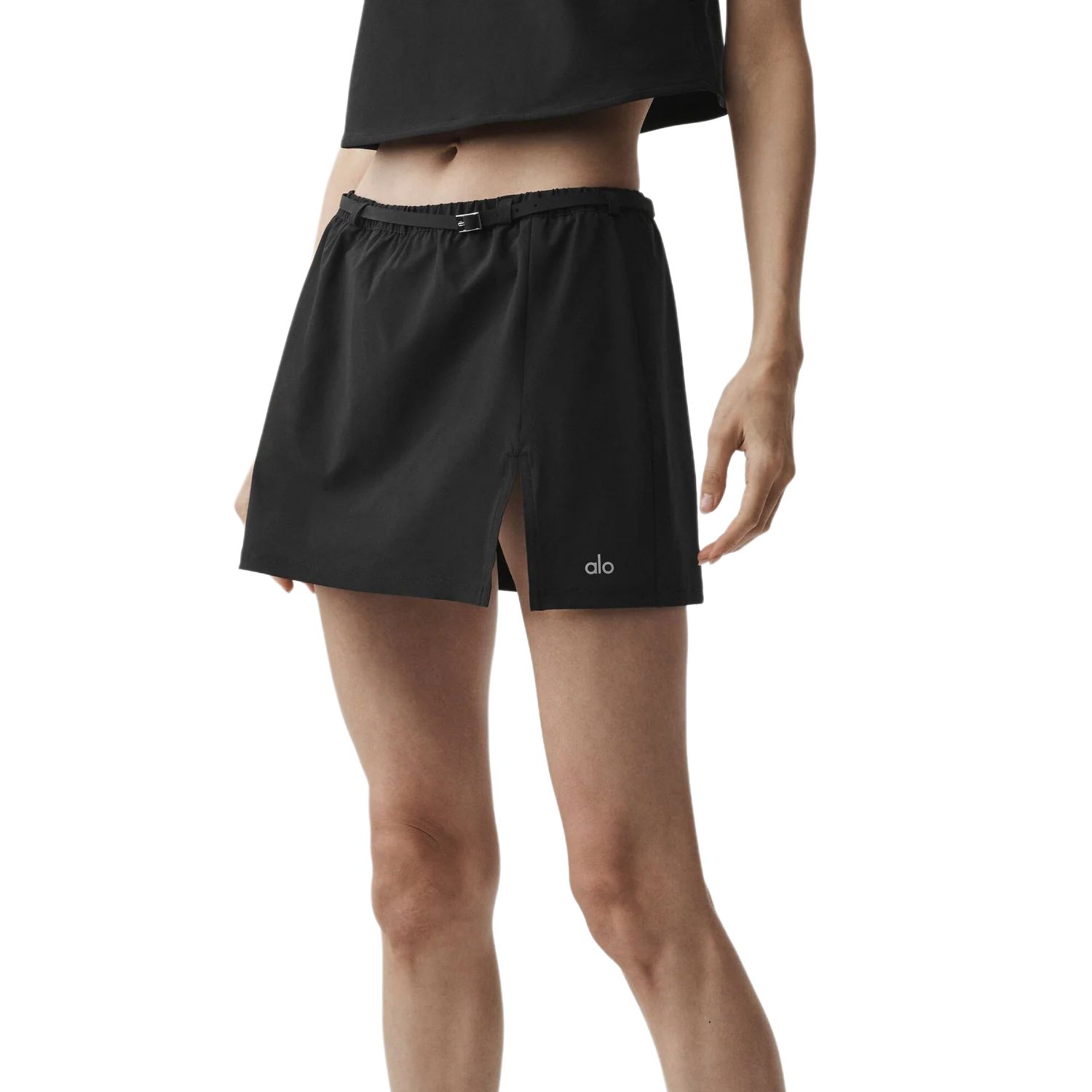 (Women) Alo Yoga Connection Lightweight Solid Letter Casual Skirt . W6587R