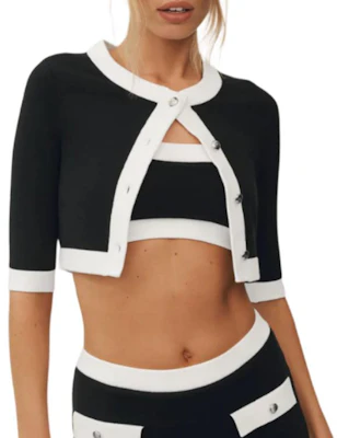 (Women) Alo Yoga Cropped Cashmere Cardigan with Slim Fit and Half Sleeves. W31086P Buy (Women) Alo Yoga Cropped Cashmere Cardigan with Slim Fit and Half Sleeves. W31086P