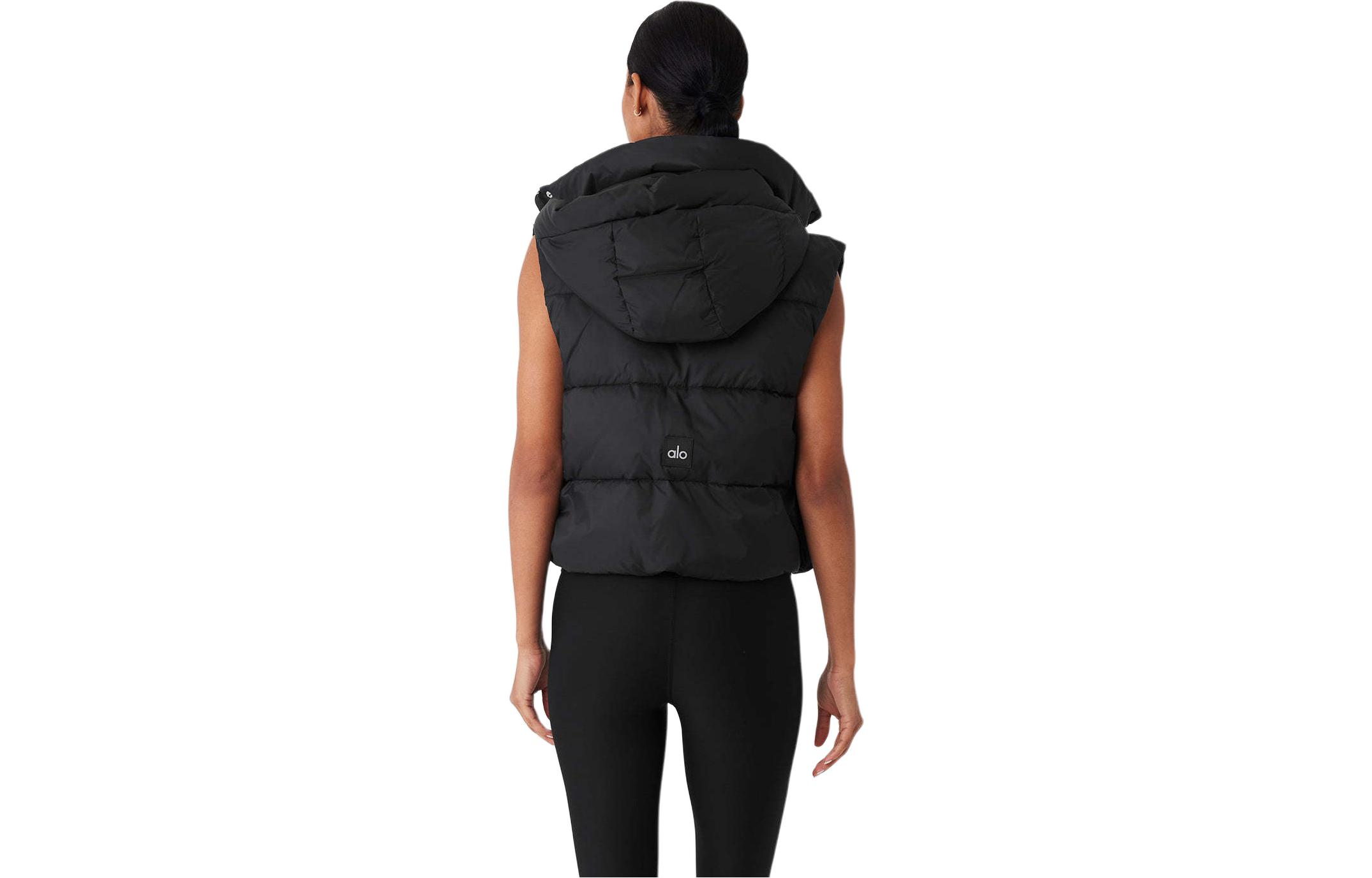 Order (W) Alo Yoga 金色拉链连帽修身羽绒背心. W4469R