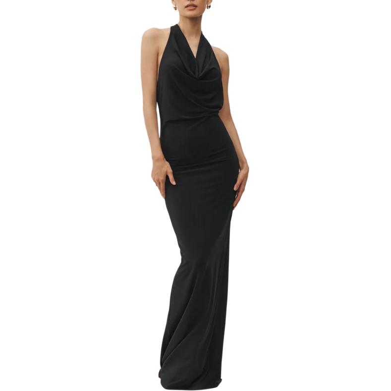 (Women) Alo Yoga Halter Backless Slim Fit Sleeveless Dress - Summer Soiree. W8437P