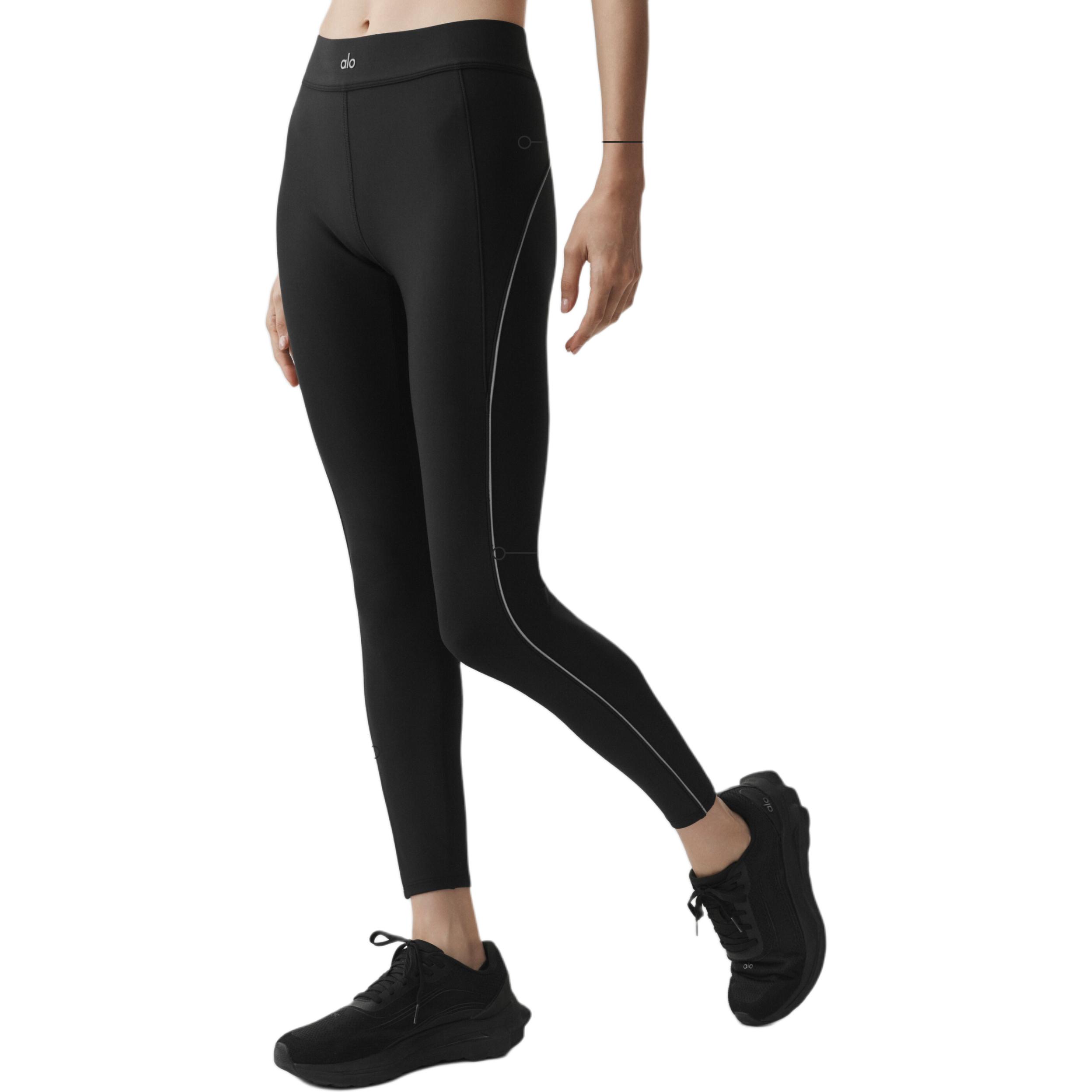 (Women) Alo Yoga High-Waist Slim Fit Logo Leggings for Women W54363R