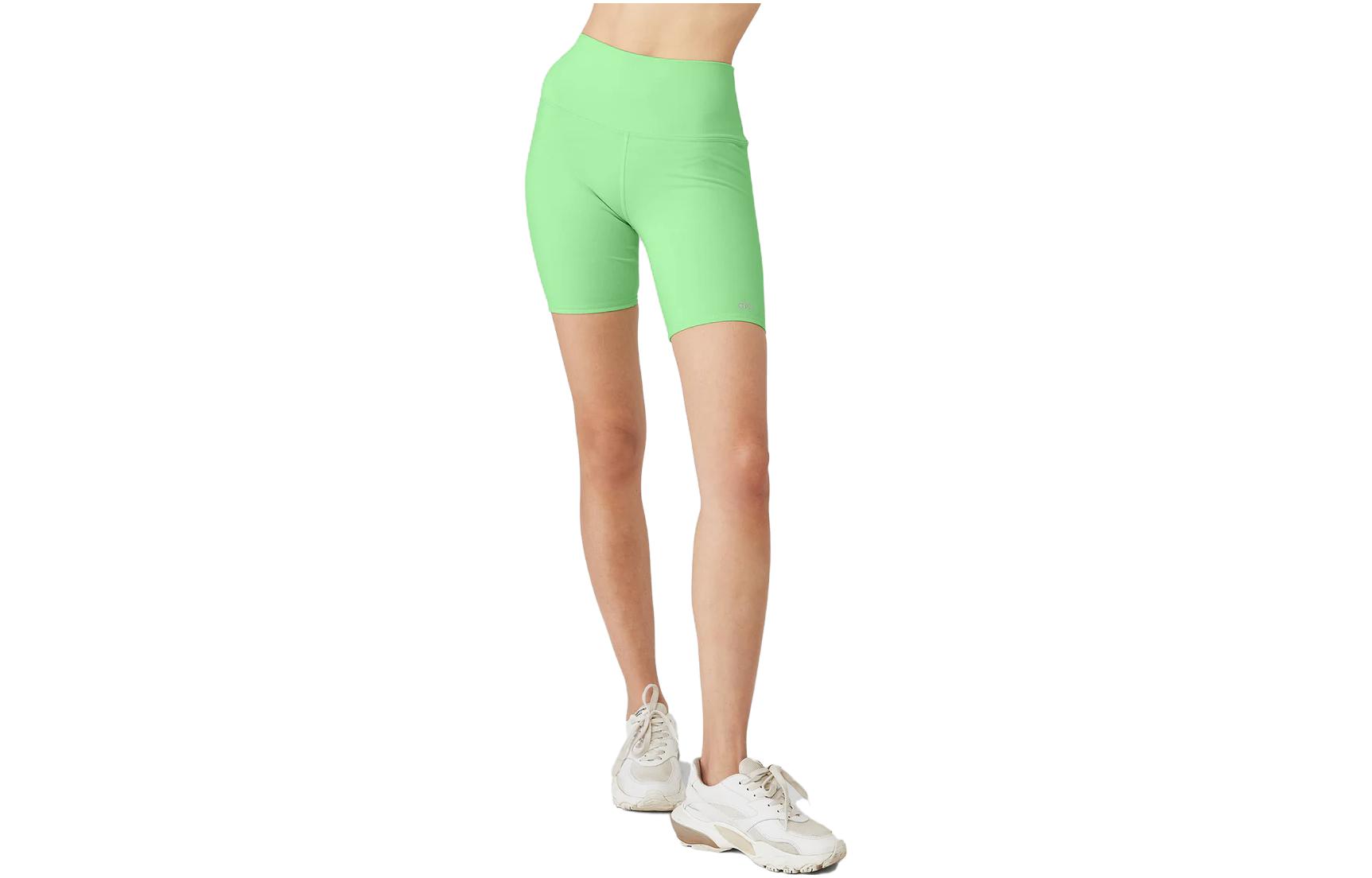 (Women) Alo Yoga High-Waist Solid Color Biker Shorts W6145R