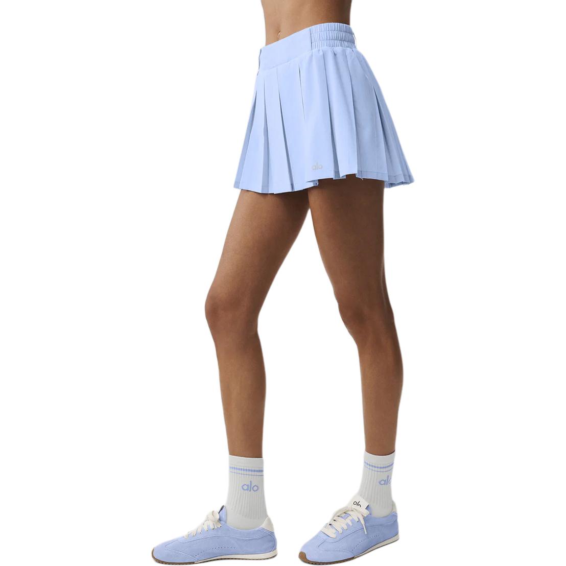 (Women) Alo Yoga High-Waist Tennis Skirt with Logo W6558R