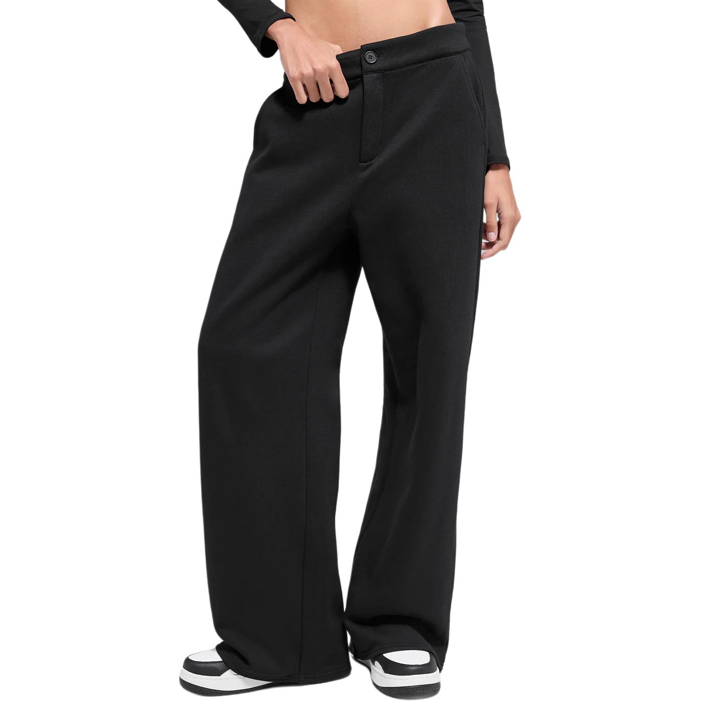 (Women) Alo Yoga High-Waist Wide-Leg Sweatpants - Solid Color Casual Trousers W54327R