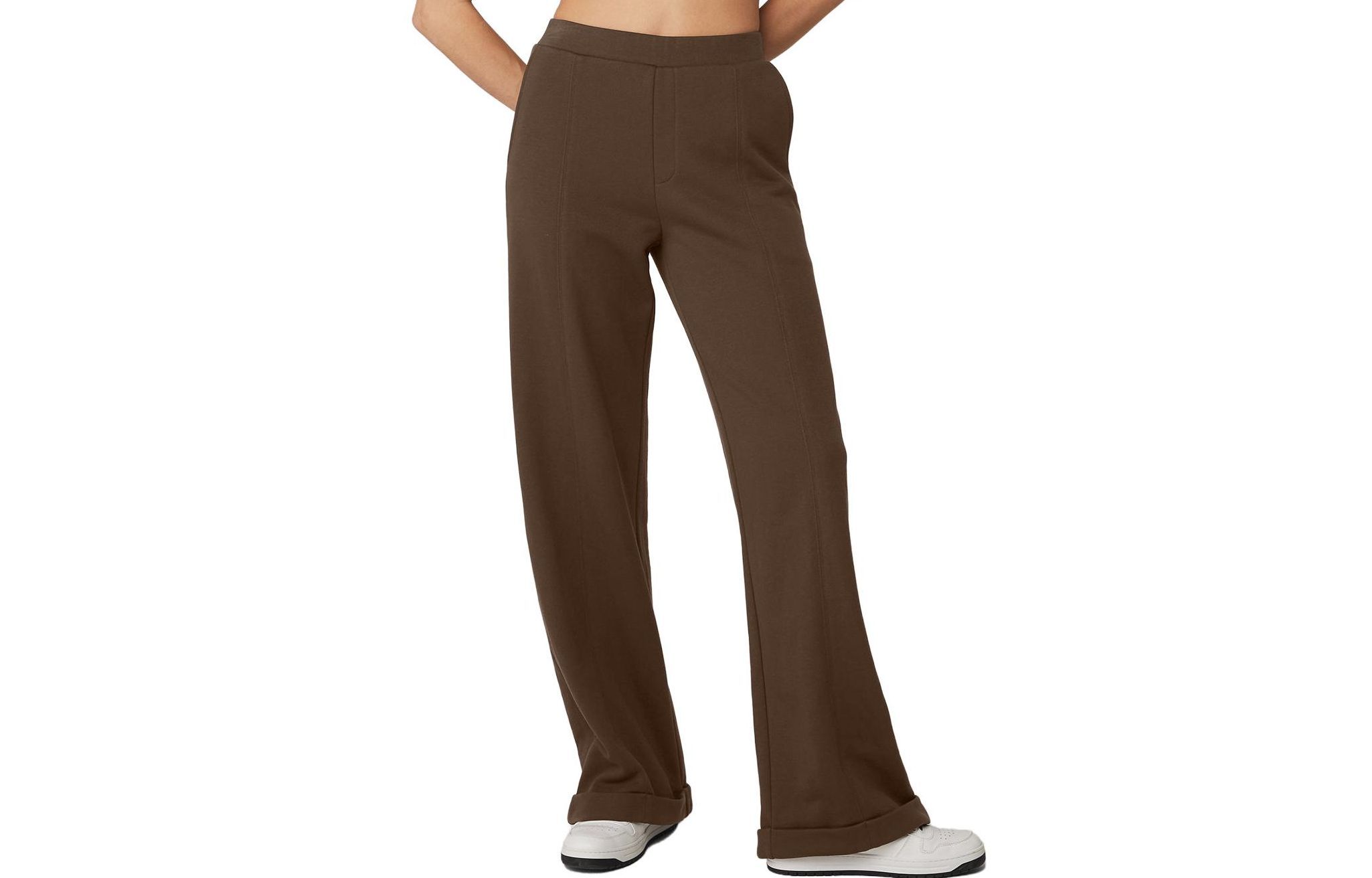 (Women) Alo Yoga High-Waist Wide Leg Trousers for Women - Brown W51064R