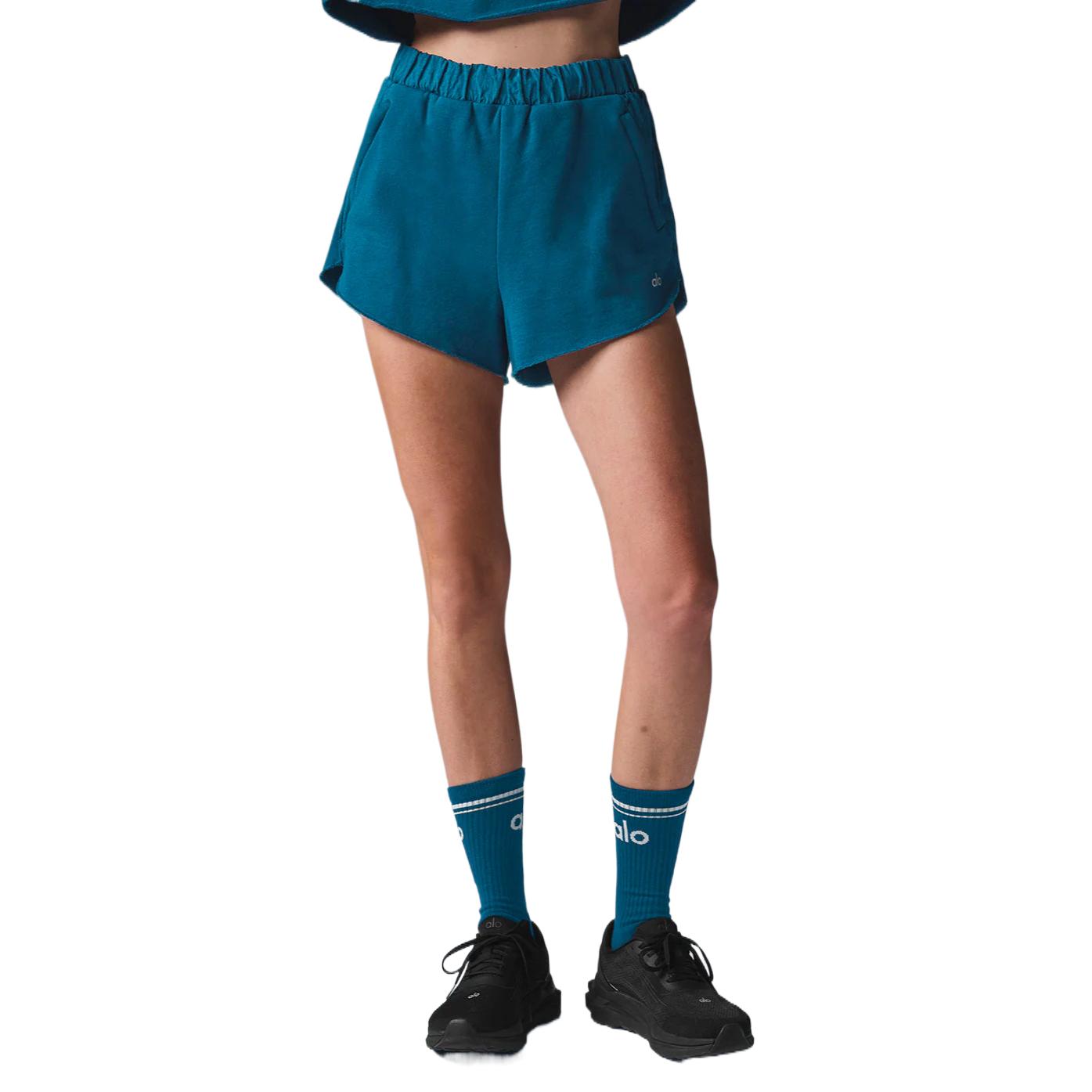 (Women) Alo Yoga In The Air Dolphin Shorts - Soft Comfy Running & Tennis Shorts W6418R