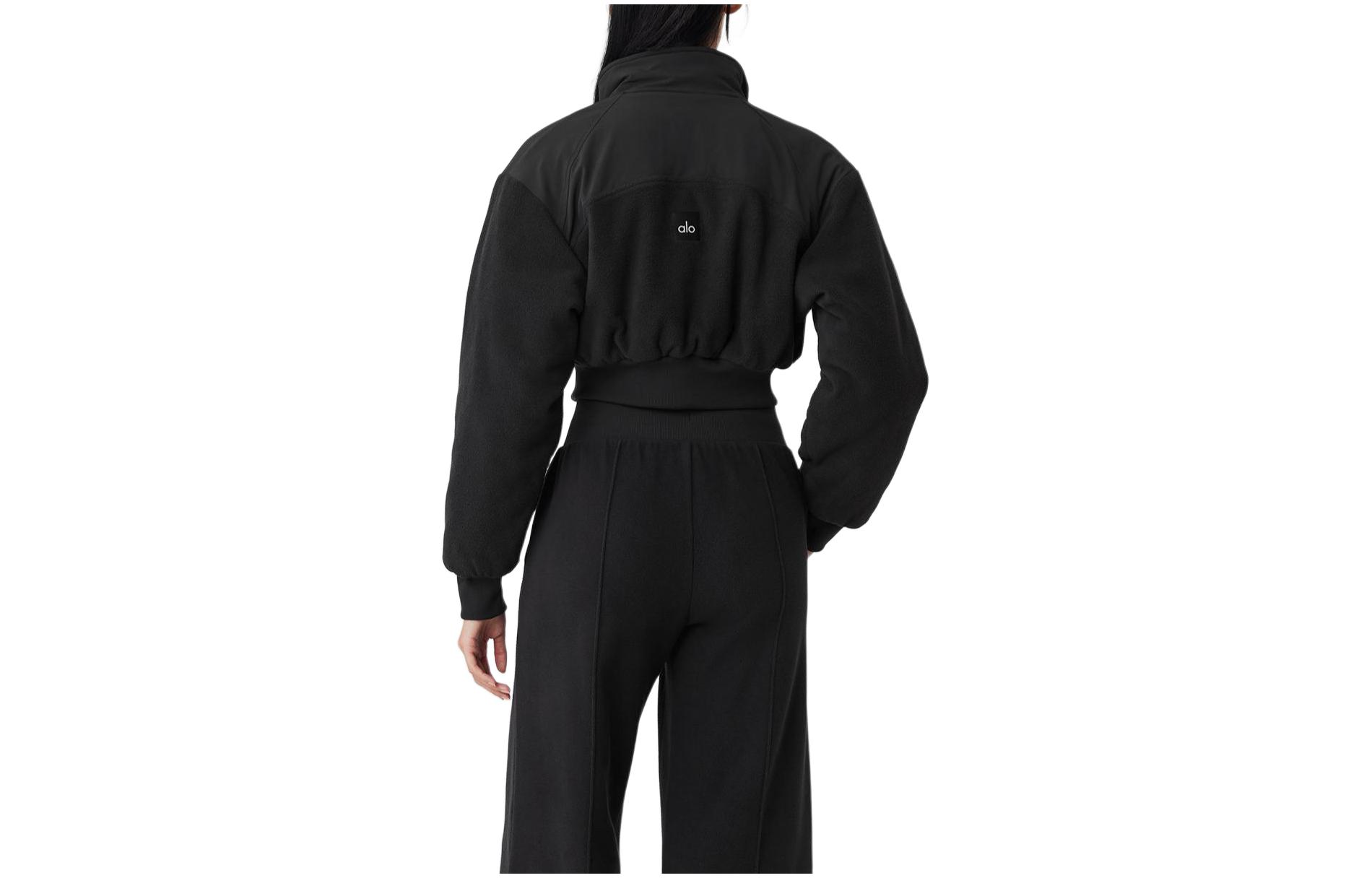 Lookbook (W) Alo Yoga JISOO系列女士纯色短款休闲夹克 W4556R