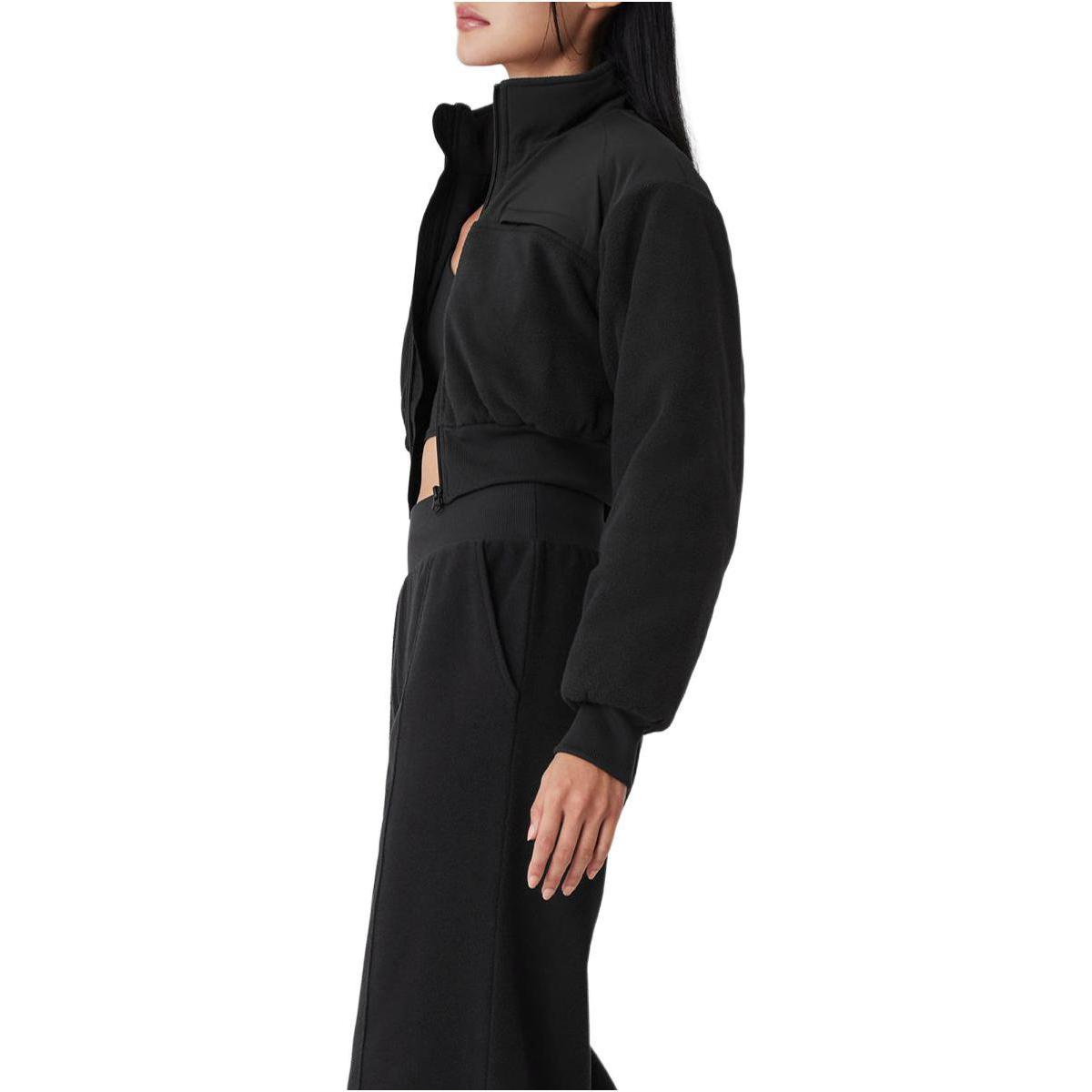 Shop (W) Alo Yoga JISOO系列女士纯色短款休闲夹克 W4556R