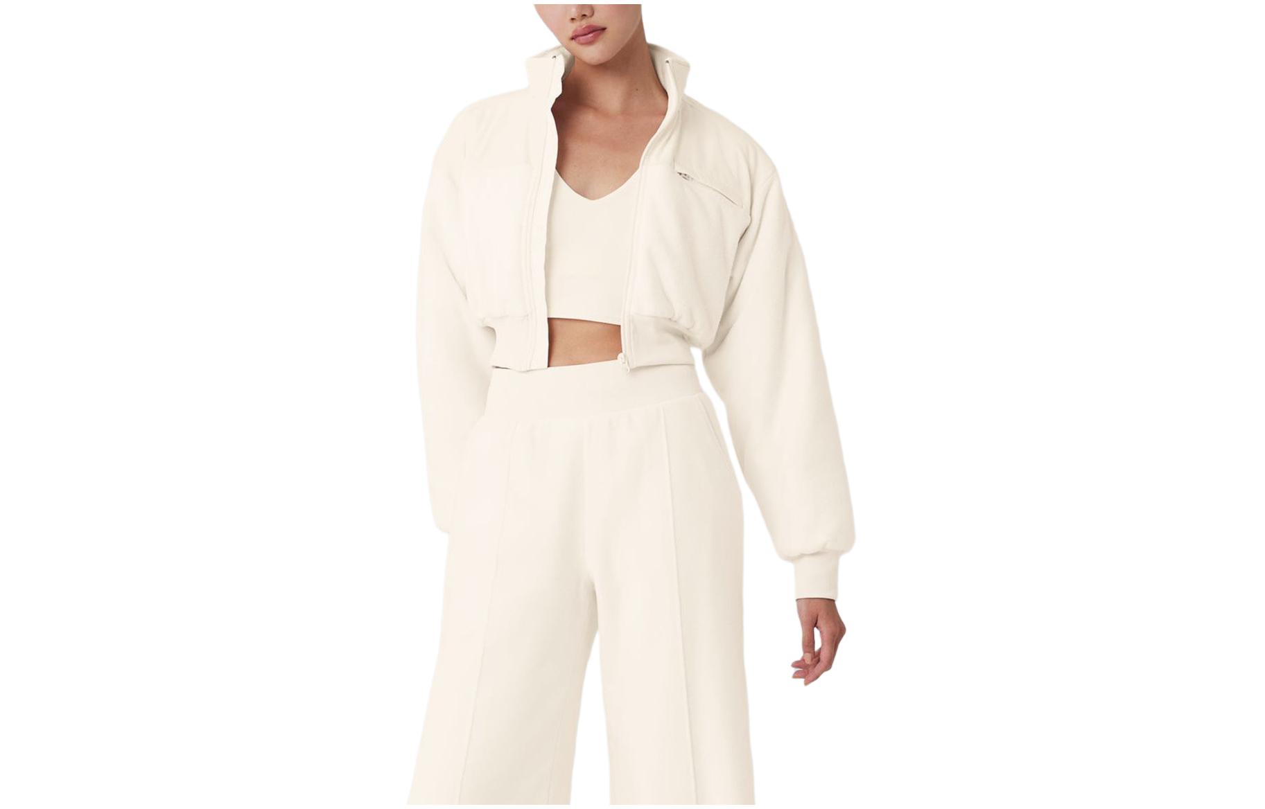 Purchase (W) Alo Yoga JISOO系列女士纯色短款休闲夹克 W4556R