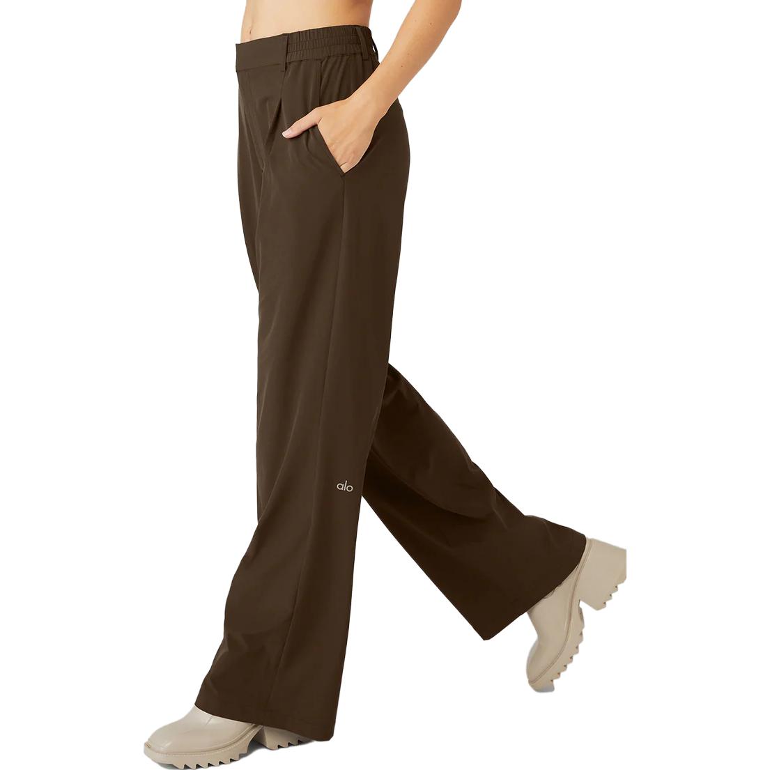 Cheap (W) Alo Yoga Jisoo 高腰直筒休闲裤 追求系列长裤 W51208R