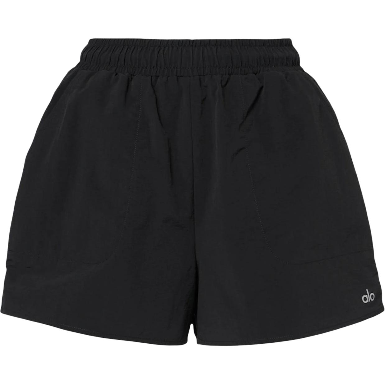 (Women) Alo Yoga Logo Elastic 3-Inch Lounge Shorts Black P00997393