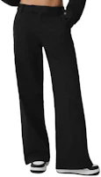 (Women) Alo Yoga Mid-Rise Straight-Leg Full-Length Relaxed Pants Solid Color W54321R (Women) Alo Yoga Mid-Rise Straight-Leg Full-Length Relaxed Pants Solid Color W54321R