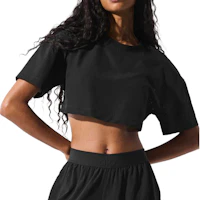 (Women) Alo Yoga Mirage Relaxed Fit Oversized Drop Shoulder T-Shirt for Women W1473R (Women) Alo Yoga Mirage Relaxed Fit Oversized Drop Shoulder T-Shirt for Women W1473R