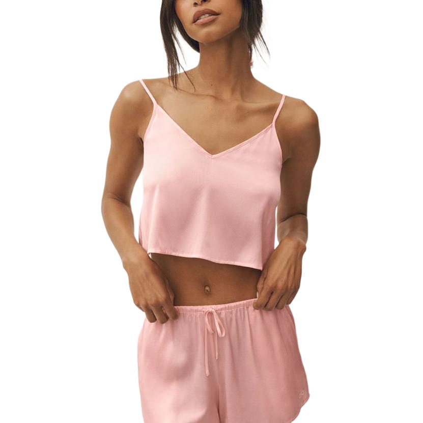 (Women) Alo Yoga Radiance Solid Adjustable Strap Loose Crop Tank Top Women. W2828P