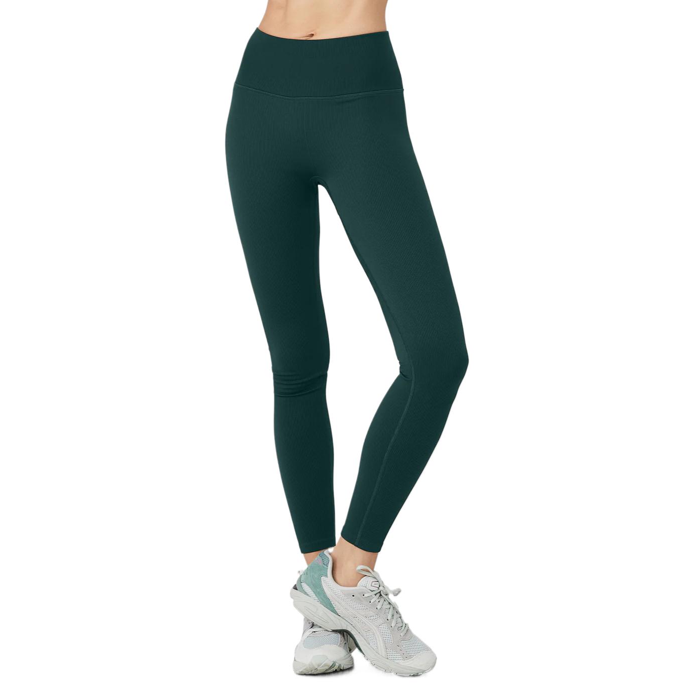 (Women) Alo Yoga Seamless High-Waist Ribbed Legging Women’s Soft Slim-Fit Tights W5955R