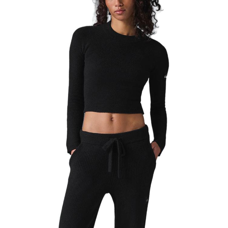 (Women) Alo Yoga Snuggle Up Sweater Fashionable Cozy Knit Long Sleeve for Women W3849R