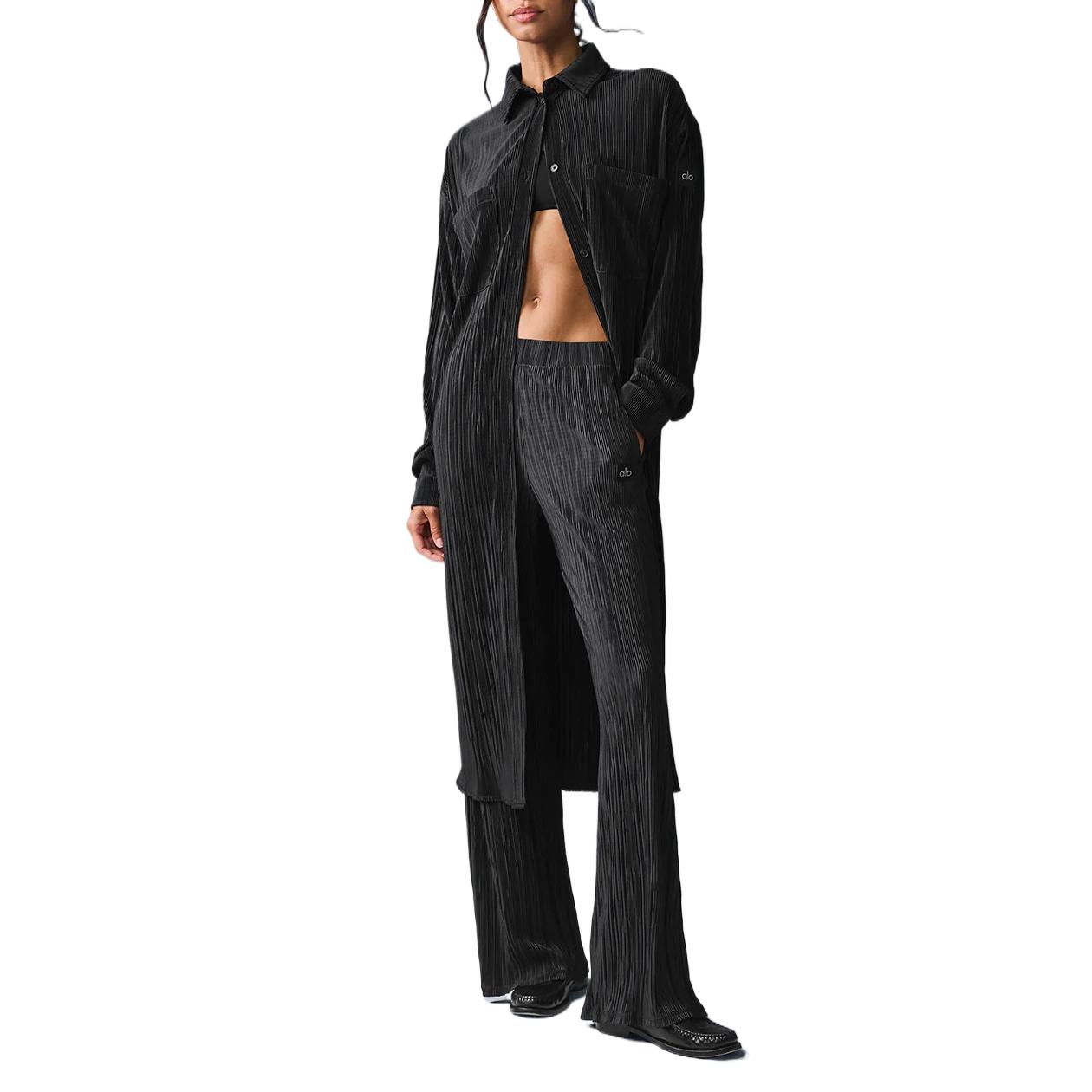 (Women) Alo Yoga Soft & Comfy Relaxed Fit Long Sleeve Dress W3892R