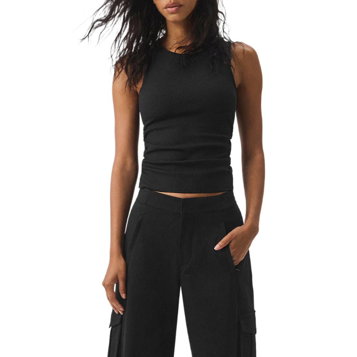 (Women) Alo Yoga Soft Breathable Durable Rolled Hem Yoga Tank Top W9777R