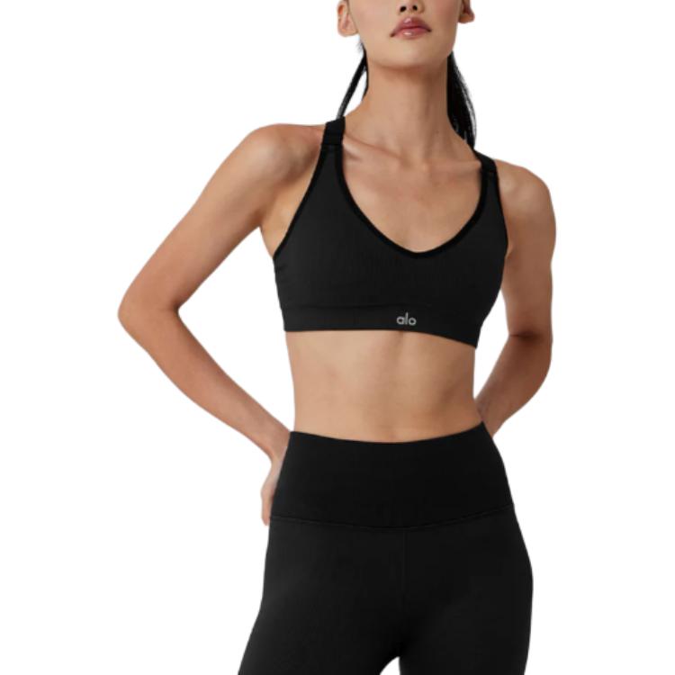 (Women) Alo Yoga Solid Color Fitted Tank Sports Bra W9671R